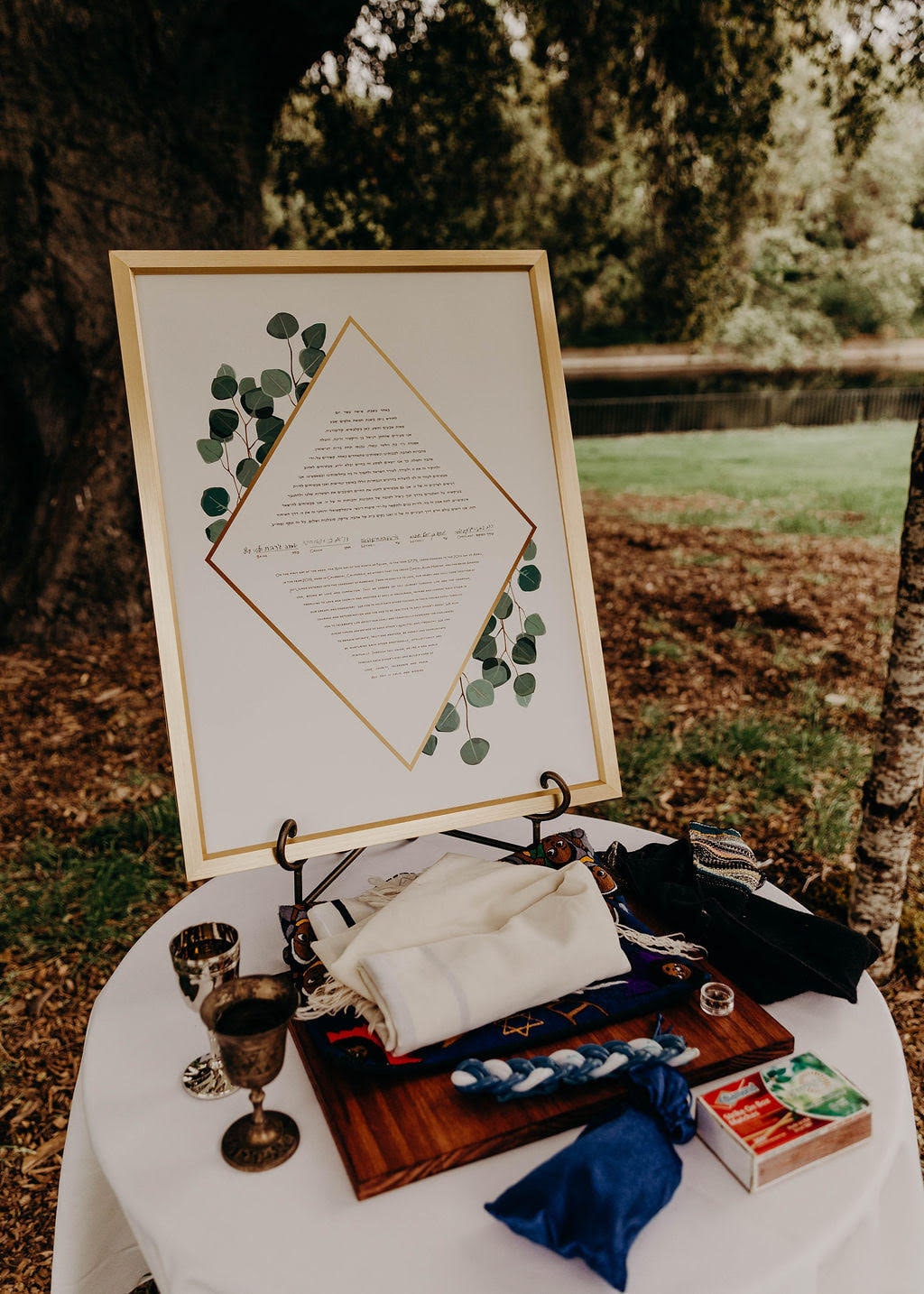 Eucalyptus Rhombus Ketubah Print