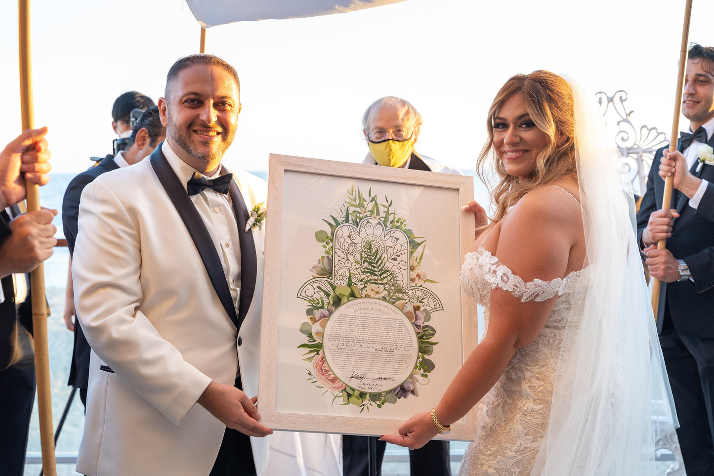 Exotic Hamsa Ketubah - Fine Art Print for interfaith, reform and orthodox weddings