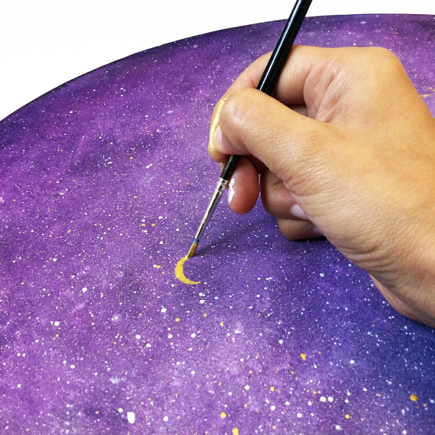 Purple Galaxy Moon Ketubah
