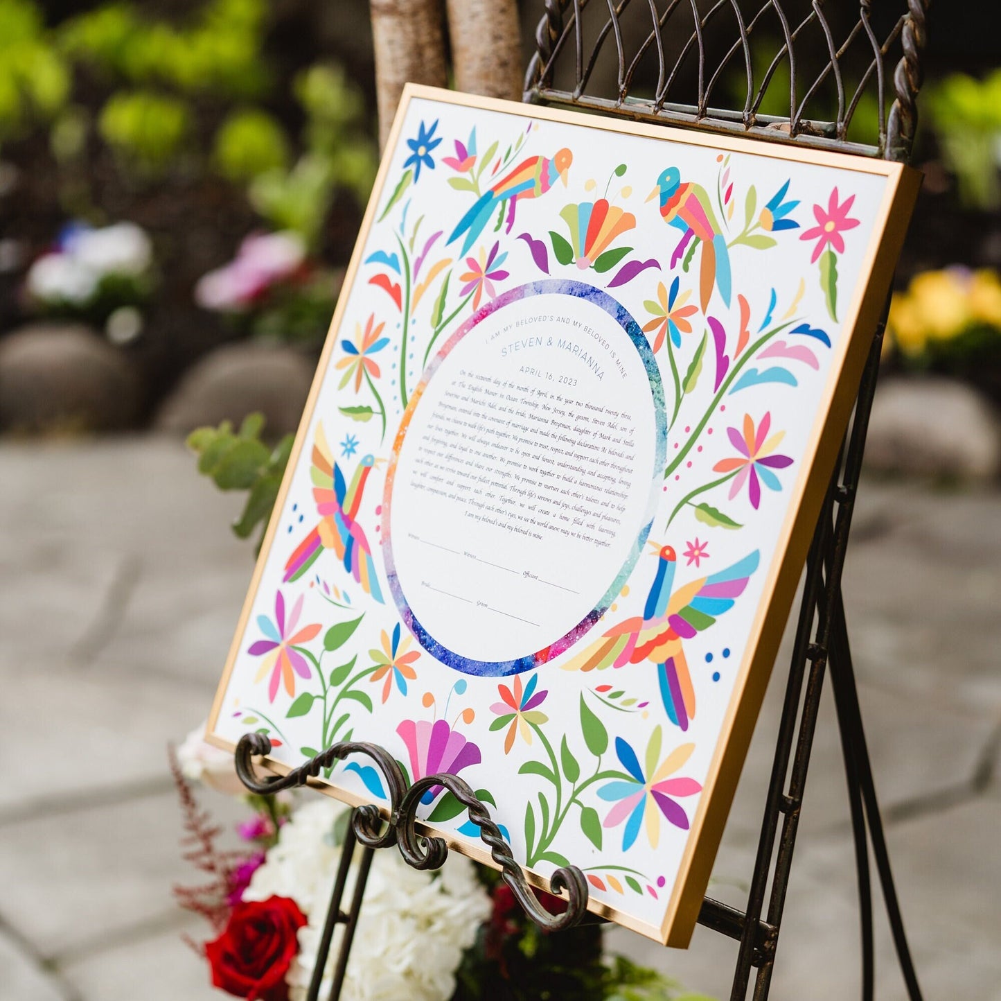 Folk Art Ketubah Print
