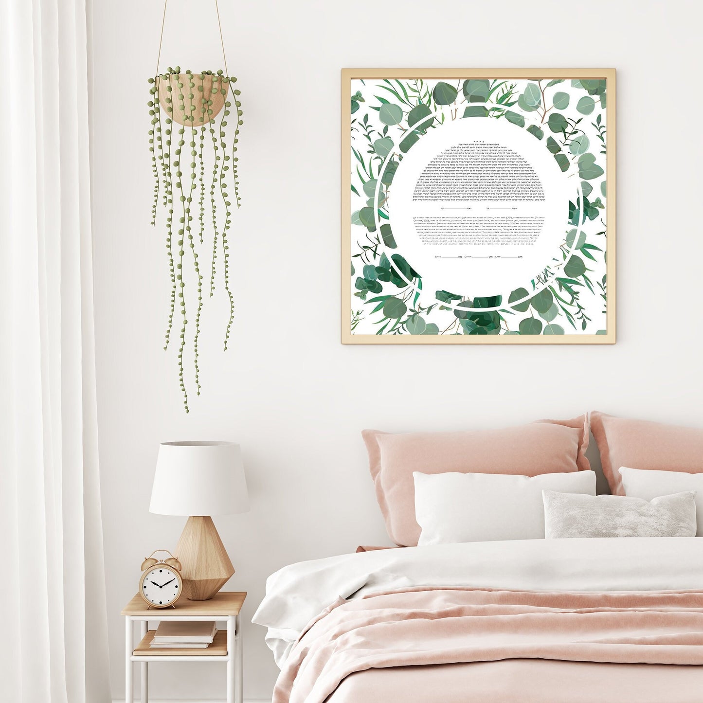 Eucalyptus Circle Ketubah Print